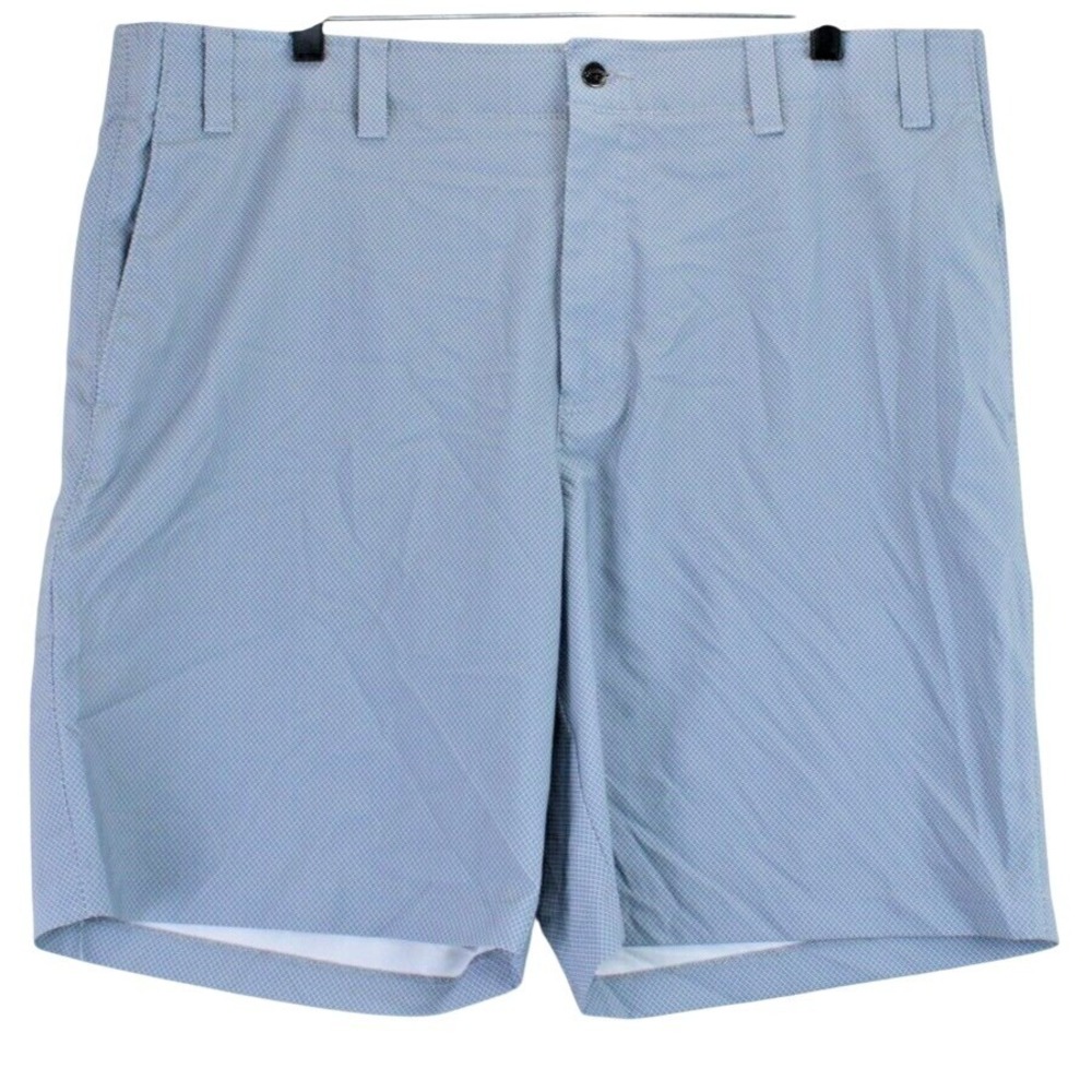 Callaway Mens Golf Shorts Blue Micro Dot Print Flat Front Performance Stretch 40